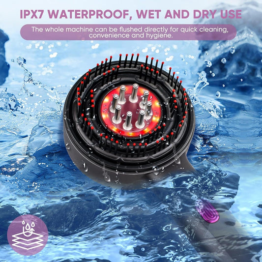 Multi-Functional Electric Scalp Massage Comb – Hair Growth + Stress Relief