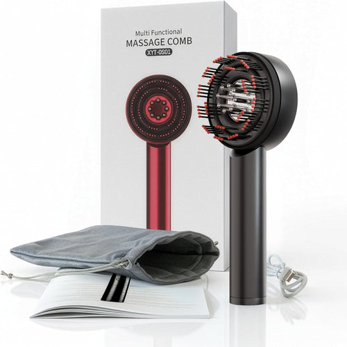 Multi-Functional Electric Scalp Massage Comb – Hair Growth + Stress Relief